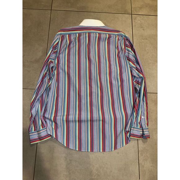 Polo Ralph Lauren Regent Custom Fit Multicolor Striped Button-Down Shirt XL - Picture 8 of 11